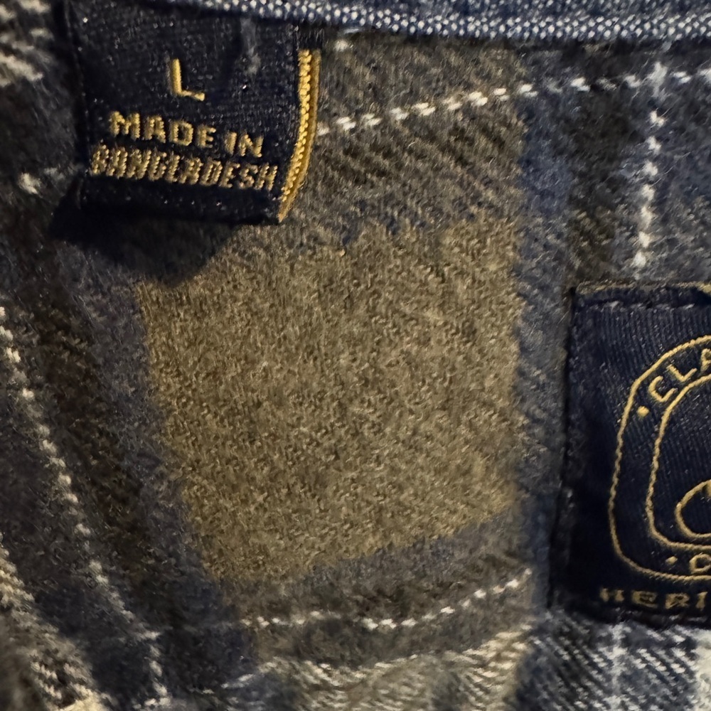✨ Jachs Heritage Flannel Shirt 🤍 Men’s Large - Picture 8 of 8
